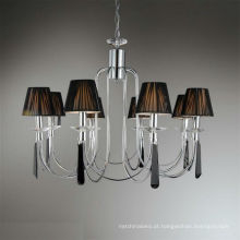 contemporary design crystal chandelier with lampshade